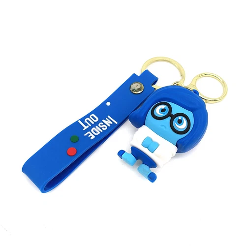 Cartoon Inside Out Schlüsselanhänger Anger Sadness Disgust Fear Figur Spielzeug - Bild 10 von 44