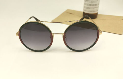 NEW GUCCI GG0061S Round Oval GREY GRADIENT Women's Sunglasses