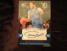 2013-14 PANINI FIRST IMPRESSIONS GAL MEKEL AUTOGRAPH ON CARD DALLAS #3