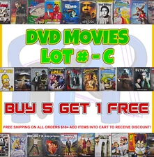 DVD Movies Lot: #s - C 🍿 Buy 3 Get 1 Free 🍿 Free Shipping on Orders $15+