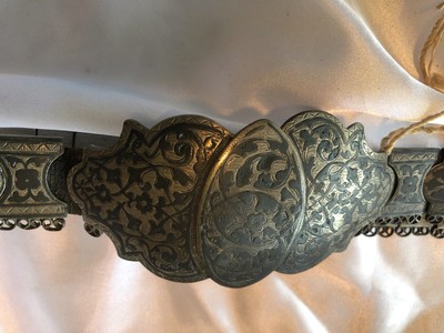 antique silver belt