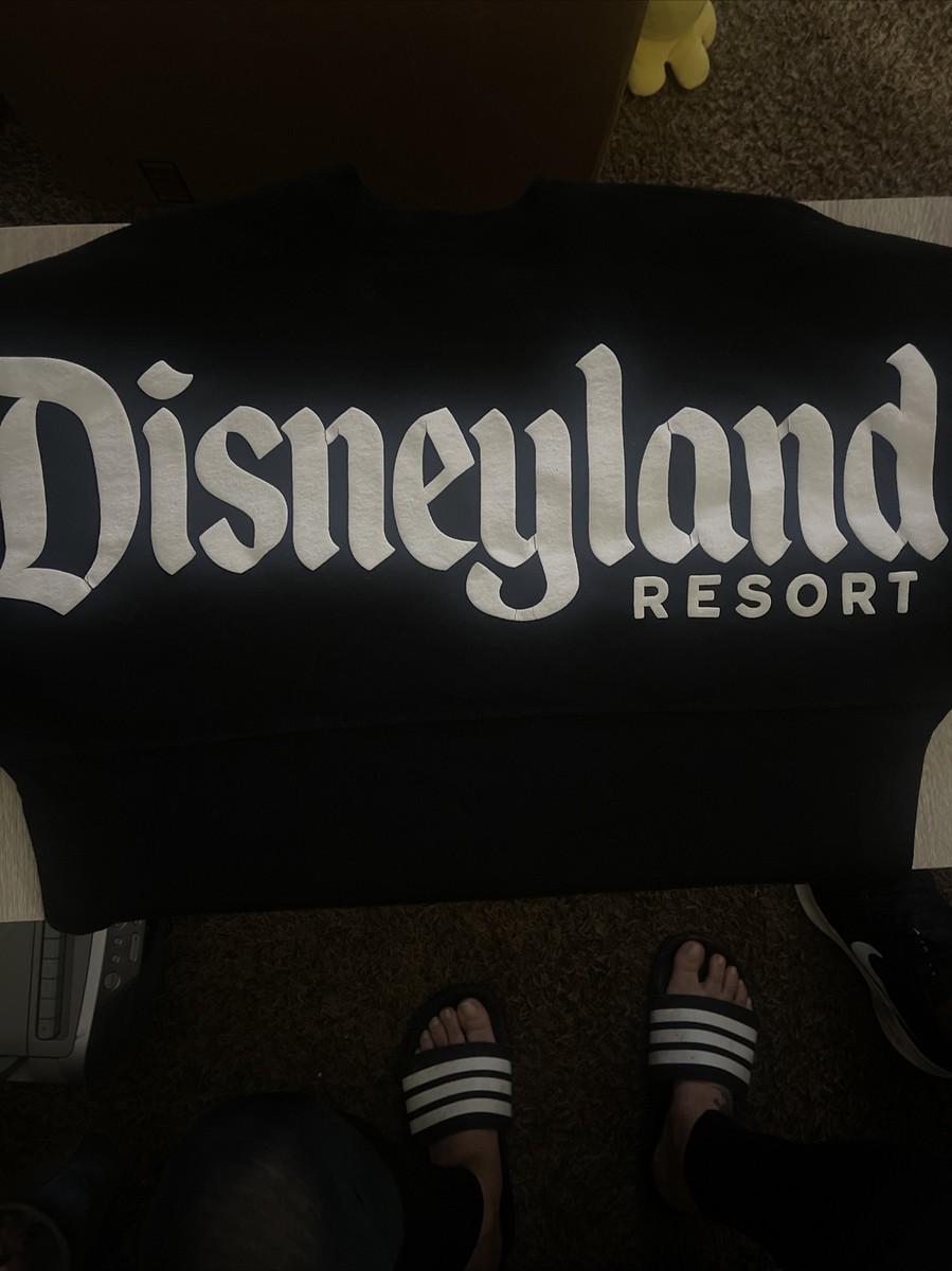 Disneyland Resort Jersey Adult XS Long Sleeve Shirt Black