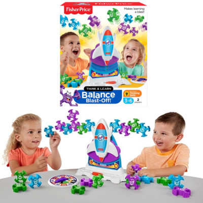 Fisher Price Balance Blast Off pädagogisches Mathespiel neu Kinder Weihnachtsspielzeug Geschenk 3-6Y