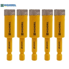 5pcs 14mm Quick-fit Shank Diamond Drilling Core Bits Hole Saw Cutter for Marble