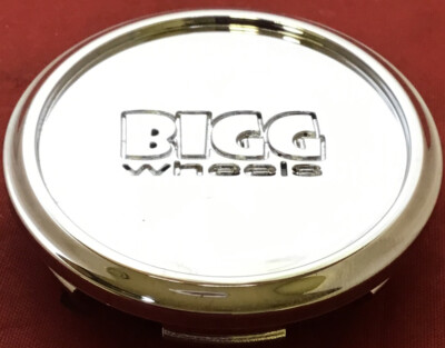ONE NEW BIGG WHEELS CENTER CAP EMR0406-CAP SG0010 LG1001-51 CHROME 2 3/8'' 11393