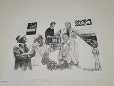 Robert Stephen Simon Lithograph Poster Print Legends The Original Rat Pack
