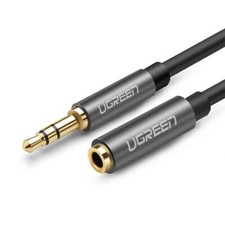 3.5mm Audio Male Female extension 3m black; UGREEN/10595