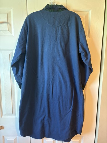 Disney Tinker Bell Navy Blue Sleep Shirt with Plaid Trim Size L - Sold As Is - Picture 3 of 8