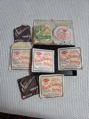 Vintage Silvertone, Black Diamond, And Dolores Guitar Strings