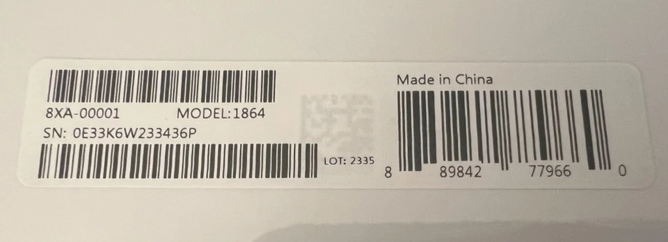 Microsoft Surface Pro 8 9 X Signature Keyboard  Alcantara Black Model 1864 NEW! - Image 3 of 3