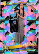 Ajsa Sivka 2025 WNBA Prizm Cracked Ice Variation Rookie Card #85 - Sky
