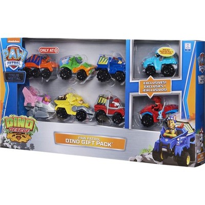 PAW PATROL True Metal DINO Rescue Gift Pack 8 Collectible Die-Cast Vehicles