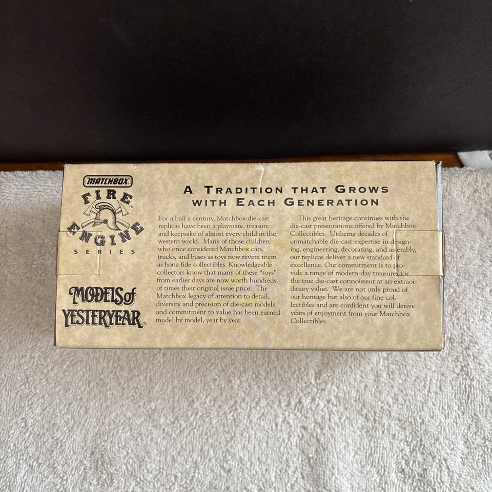 Matchbox 11 1911 Mack Bomberos Colección Internacional YFE24-M 1:43 Rojo Foto 4 de 4