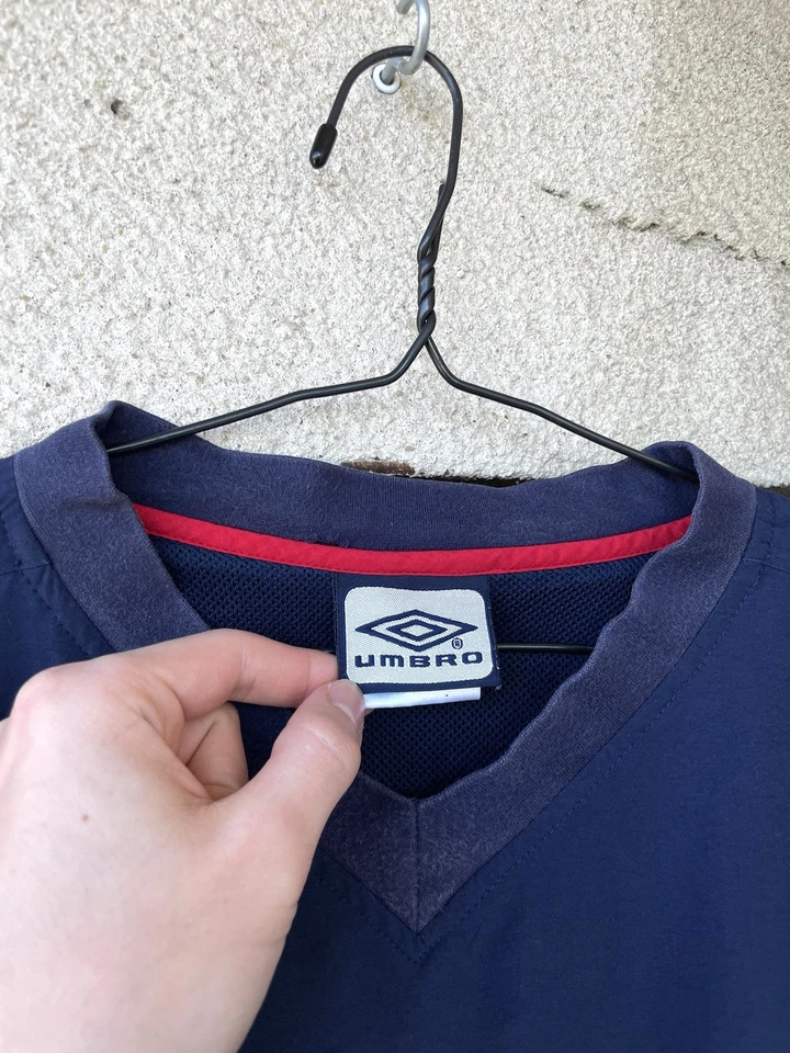 Vintage 90s Umbro Embroidered Logo Baggy Jacket Windbreaker Sweatshirt Size XL - Image 4 of 4