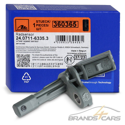 ATE ABS SENSOR RADDREHZAHL HINTEN LINKS FÜR AUDI Q3 SEAT ALHAMBRA VW PASSAT B7