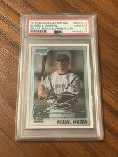 2010 BOWMAN CHROME DRAFT PICKS & PROSPECTS #BDPP47 RUSSELL WILSON PSA 10 ROCKIES