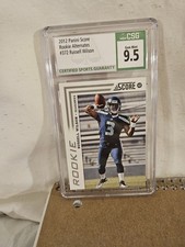 2012 Score Rookie Scorecard Russell Wilson #372 CSG 9.5 Gem Mint Rookie RC