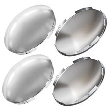 Pack Chrome Truck Hub Caps 8 Inch Baby Moon Style Rear Axle Covers Compatible 4
