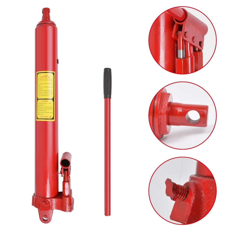 Hydraulikzylinder 8Ton mit Doppel Hub Pumpe Motorkran Getriebeheber Wagenheber - Bild 3 von 4