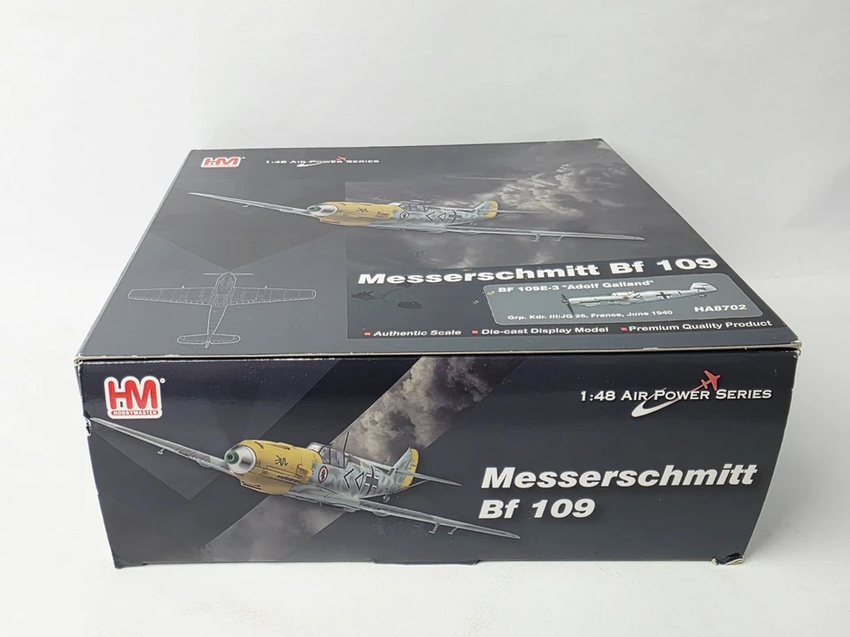 HM HOBBY MASTER MESSERSCHMITT BF109 ADOLF GALLAND 1/48 SCALE IN BOX LOT #10 - Image 2 of 4