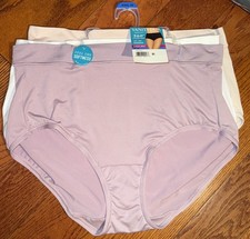 NWT Womens Radiant Vanity Fair 3 Pack 360 Comfort Brief Panties Size 10 3XL