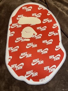 Custom Red White The Bathing Ape Area Rug Room Decor Wall Art Mat