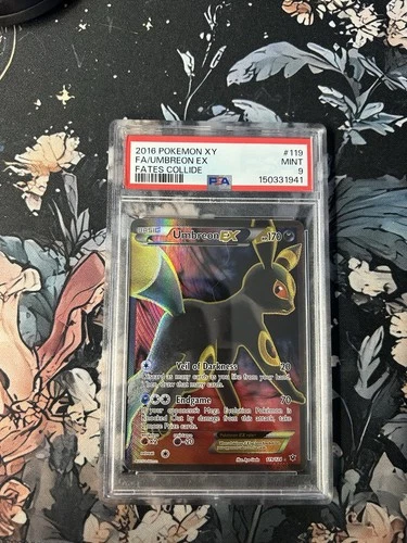 PSA 9 - 2016 Pokemon XY Fates Collide - Umbreon EX 119/124 Full Art - MINT