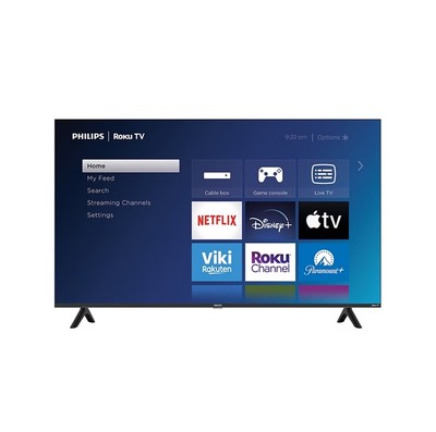 Philips 55'' 4K UHD HDR LED Roku Smart TV, Airplay & 300+ Free Streaming Channels