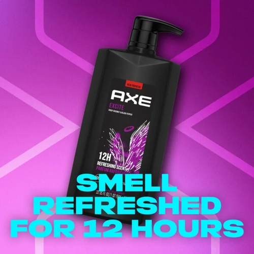 Axe Excite Men's Body Wash - Crisp Coconut & Fresh Scent, Long Lasting Clean - Picture 5 of 13