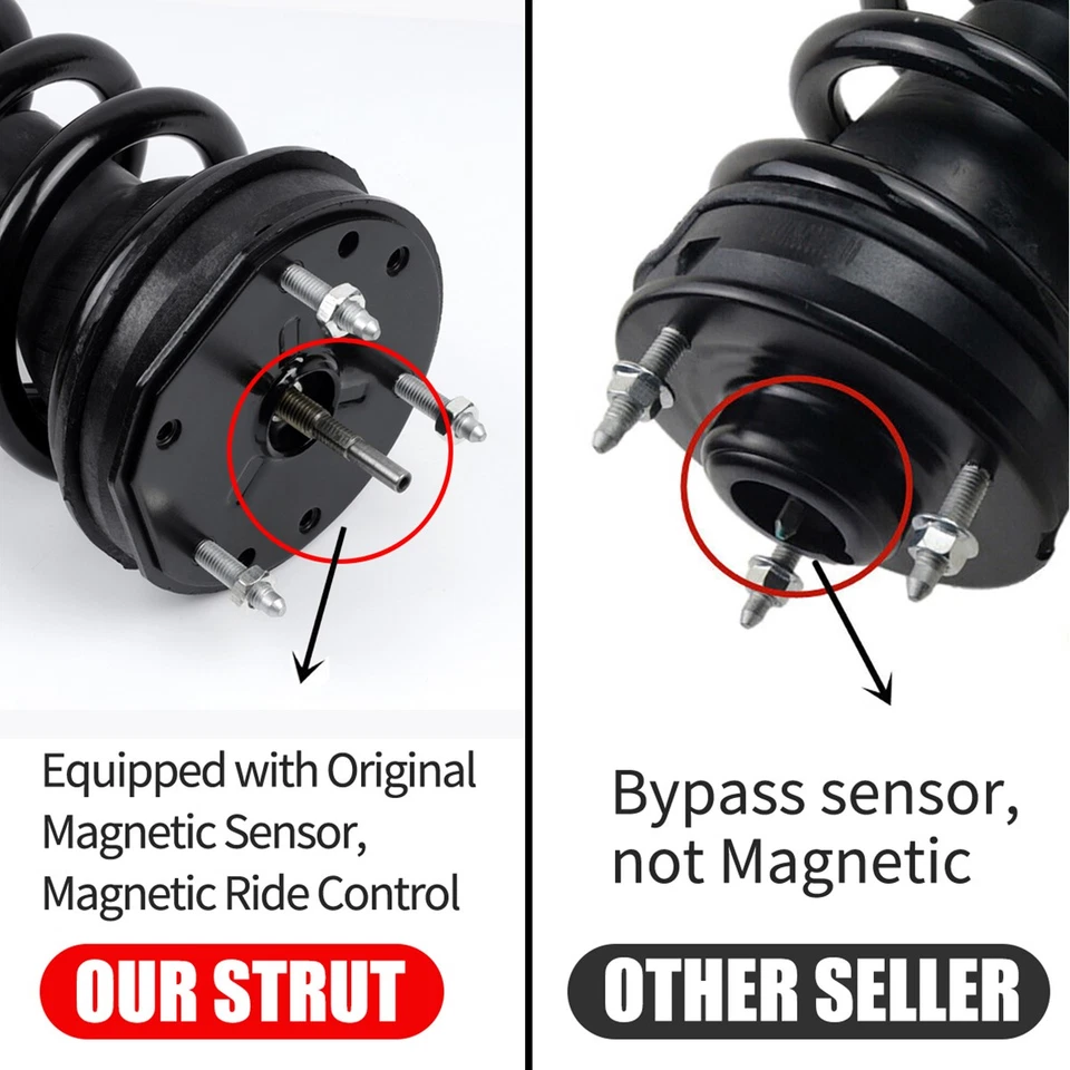 4x Front &Rear Shocks Struts Magnetic Ride for 07-20 Cadillac Escalade GMC Yukon Foto 4 de 4