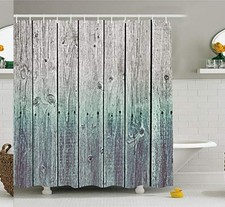 Rustic Shower Curtain 69x84 Almond Grey