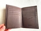 New KAISER Brown GENUINE LEATHER WALLET BI-FOLD  5.5" x  4" — photo 2