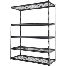 5-Shelf 2000lb Heavy Duty Rack 60x24x78 Adjustable Steel Storage Shelving