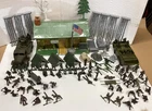 MARX US Army Training playset w deuce 1/2 AA truck 74 troops bldg, & more