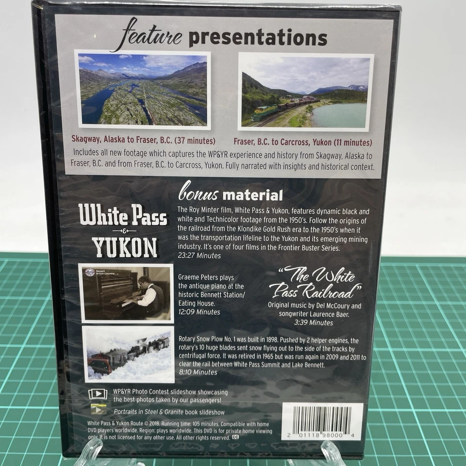 White Pass & Yukon Railway Built of Gold (DVD) Steam Train R4 Brand New & Sealed - Bild 3 von 4