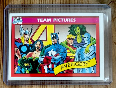 Marvel Impel 1990 Super Heroes Karte #138 Avengers! NEUWERTIGE VINTAGE KARTE!
