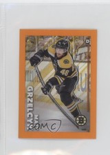 2022 Topps Chrome NHL Sticker Collection Orange Refractor /25 Matt Grzelcyk ka7