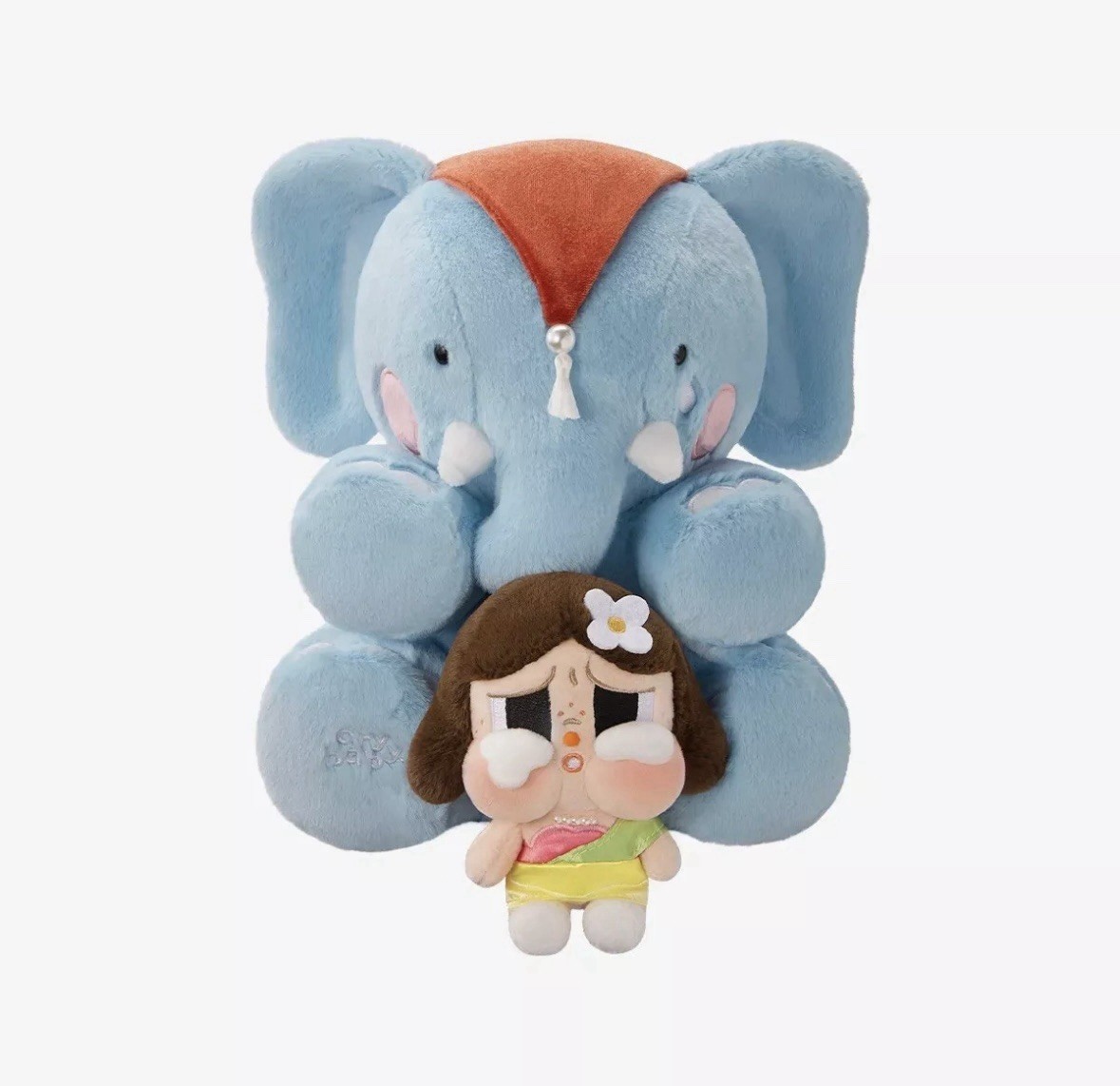 Authentic Pop Mart Crybaby & Elephant Plush Doll Thailand