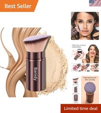 Elegant Retractable Makeup Brush - Soft Bristles for Liquid  Powder Application