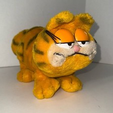 1978-1981 Vintage Garfield Cat Standing Plush Fun Farm Dakin United
