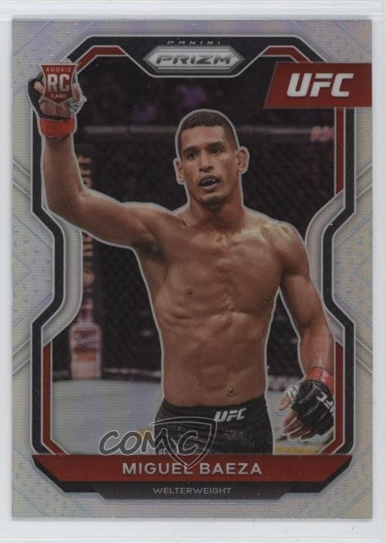 2021 Panini Prizm UFC Silver Prizm Miguel Baeza #92 1ez8