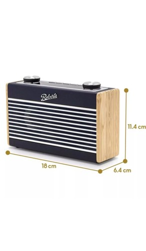 Roberts® Rambler Uno DAB DAB+ FM RDS Bluetooth Digital Radio Navy Blue - Picture 9 of 9