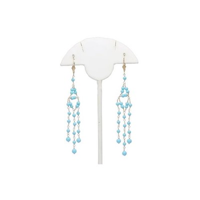 14KT Gold Turquoise Earrings