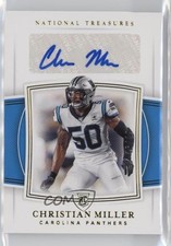 2019 National Treasures Rookie Signatures Gold 46/49 Christian Miller Auto 0eo6