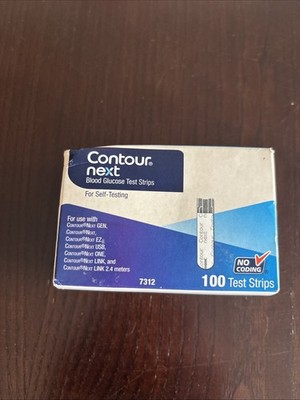 Contour Next Glucose Blood Test Strips - 100 Strips