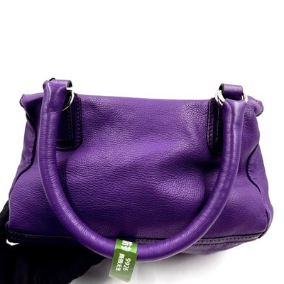  Pre-Owned GIVENCHY PURPLE LEATHER SHOULDER BAG Top Handle Bag 