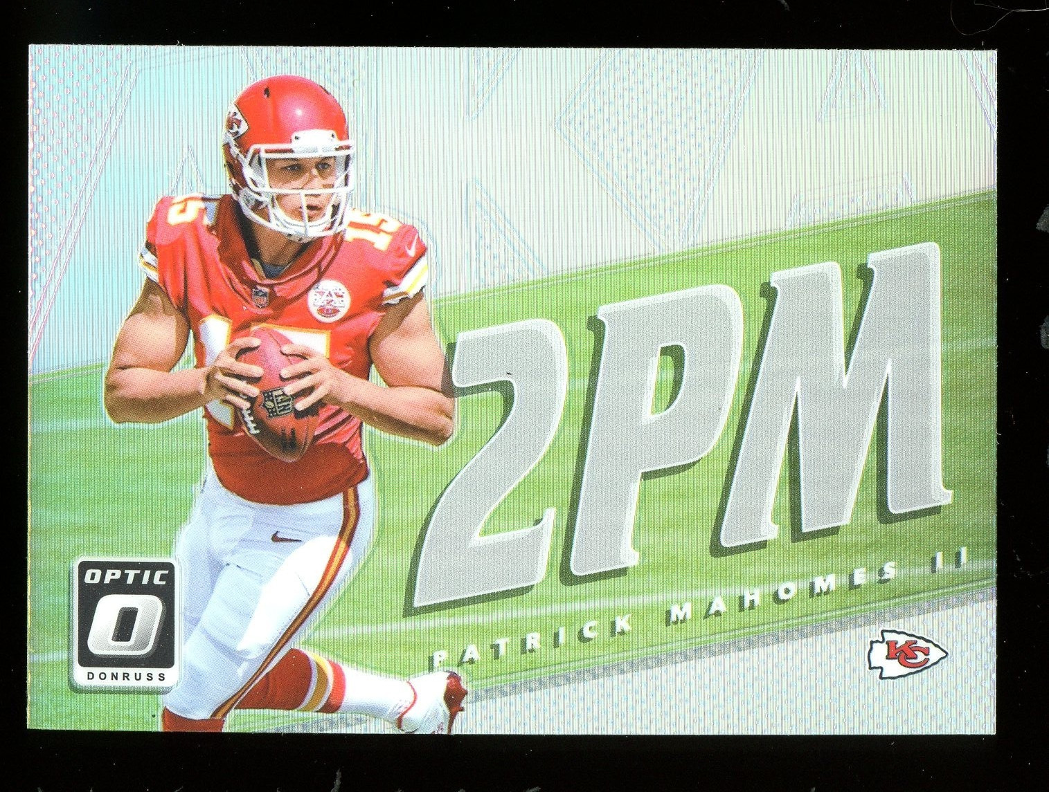 2017 Donruss Optic AKA 2PM Holo Silver #30 Patrick Mahomes