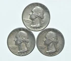 TOUGH 1942 1941 1944 Washington Quarter 90% Silver Lot *728
