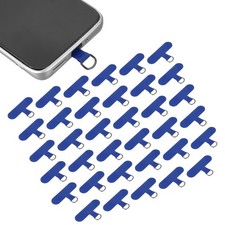 36pcs Phone Tether Tab, Universal t Shape Phone Lanyard Patch, Dark Blue