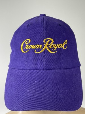 Crown Royal Hat Cap Strap Back Purple Twill Embroidered Logo Mens One Size
